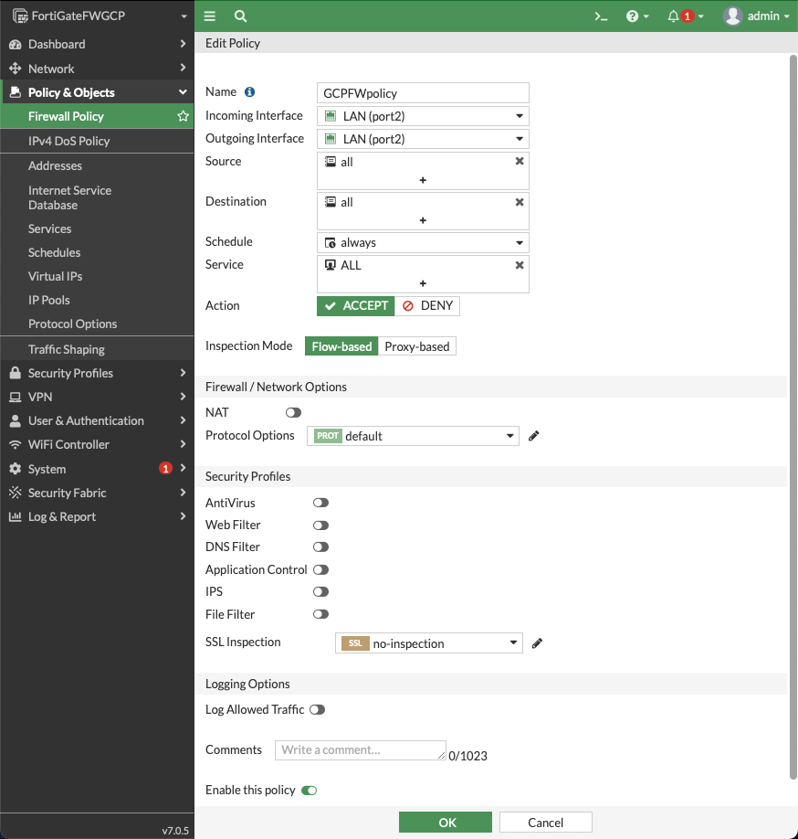 gcp-fortigate-vpc