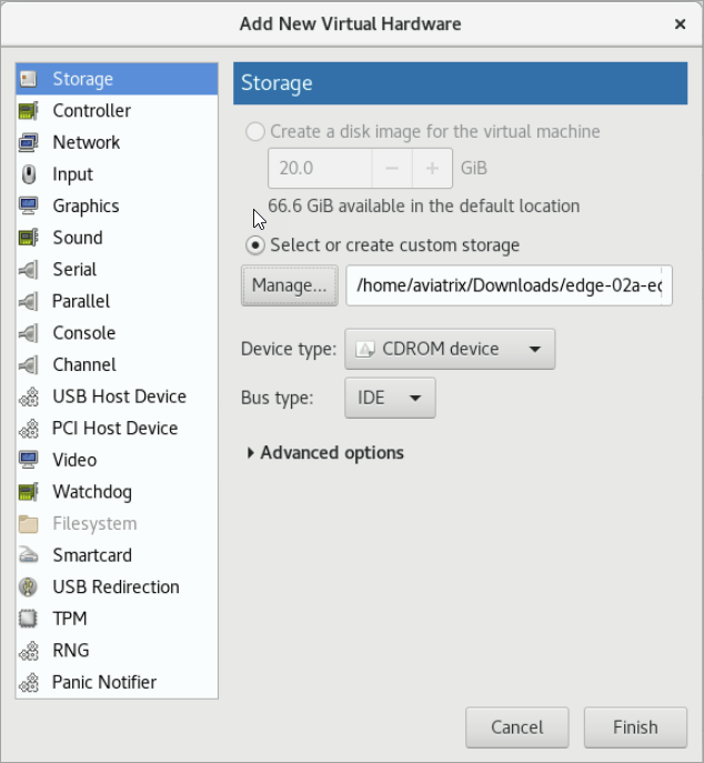 KVM attach ISO storage volume