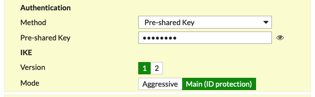 Authentication Configuration