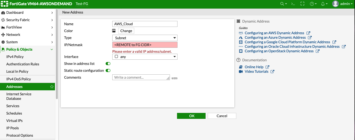 AWS Cloud Configuration