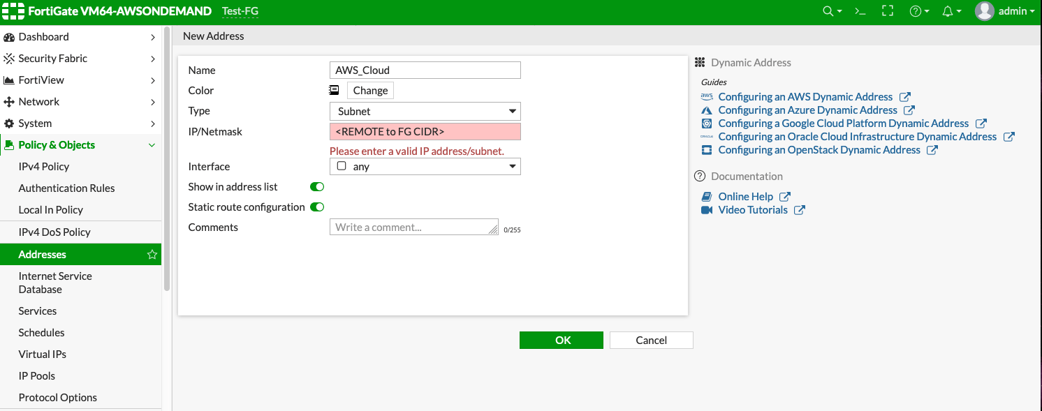 AWS Cloud Configuration