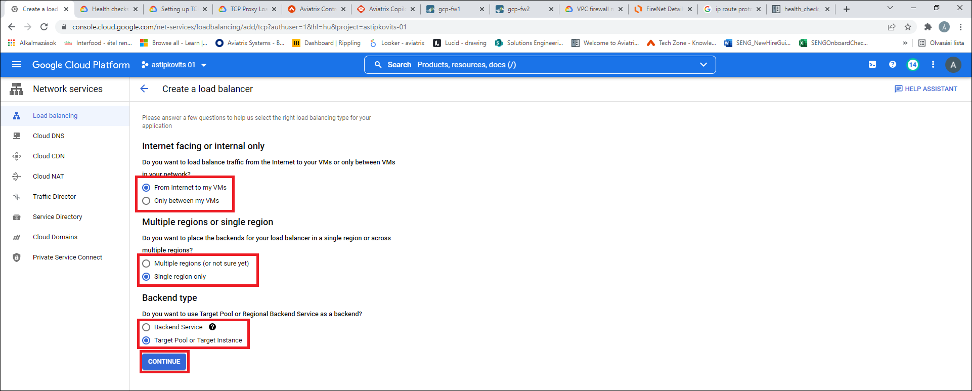 Load balancer options