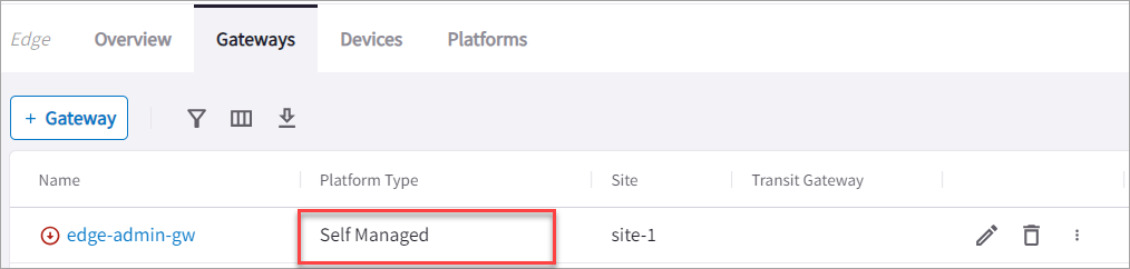 Edge Equinix Gateway Migration Step 1