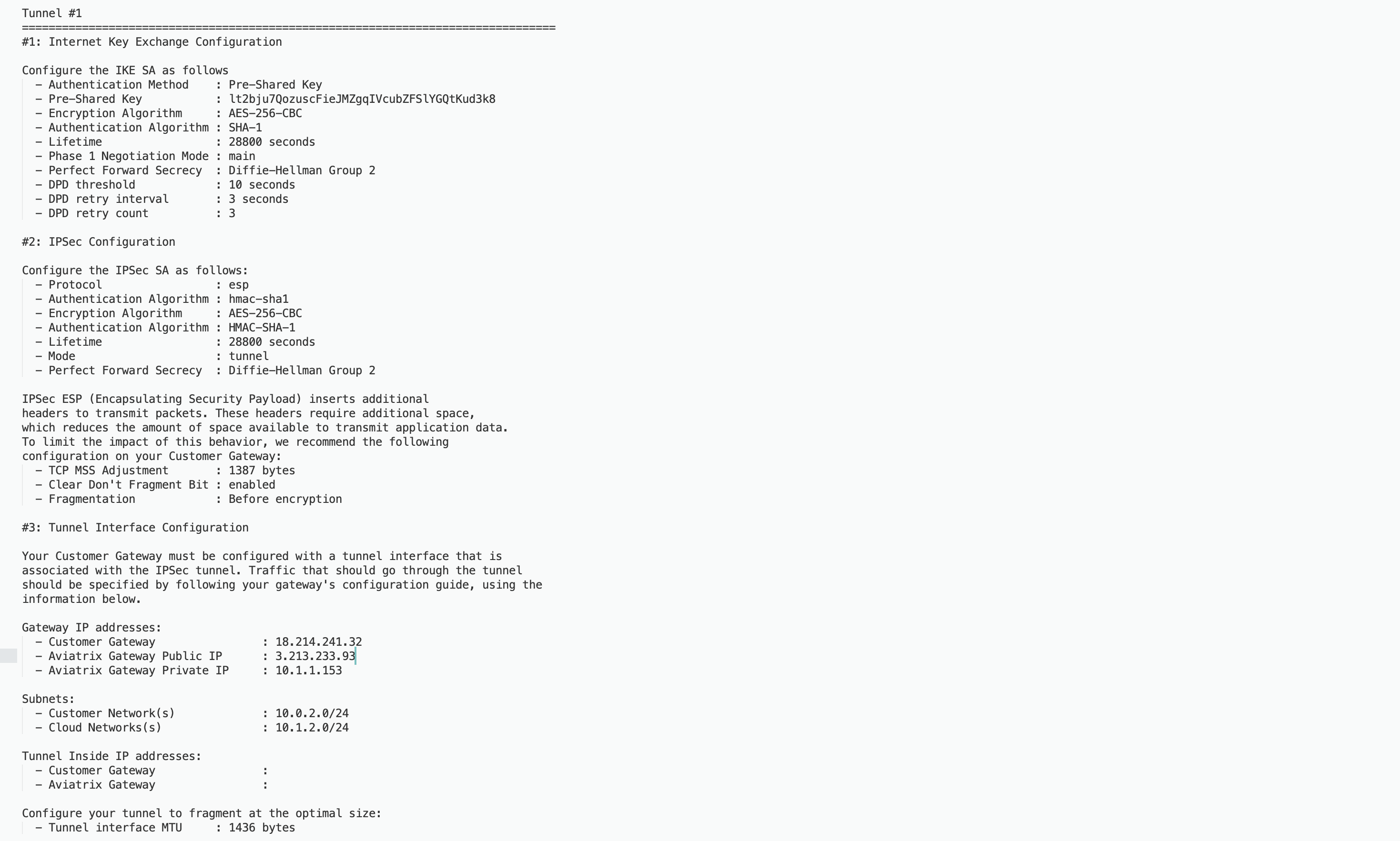 Aviatrix Gateway to Juniper SRX - Aviatrix Documentation