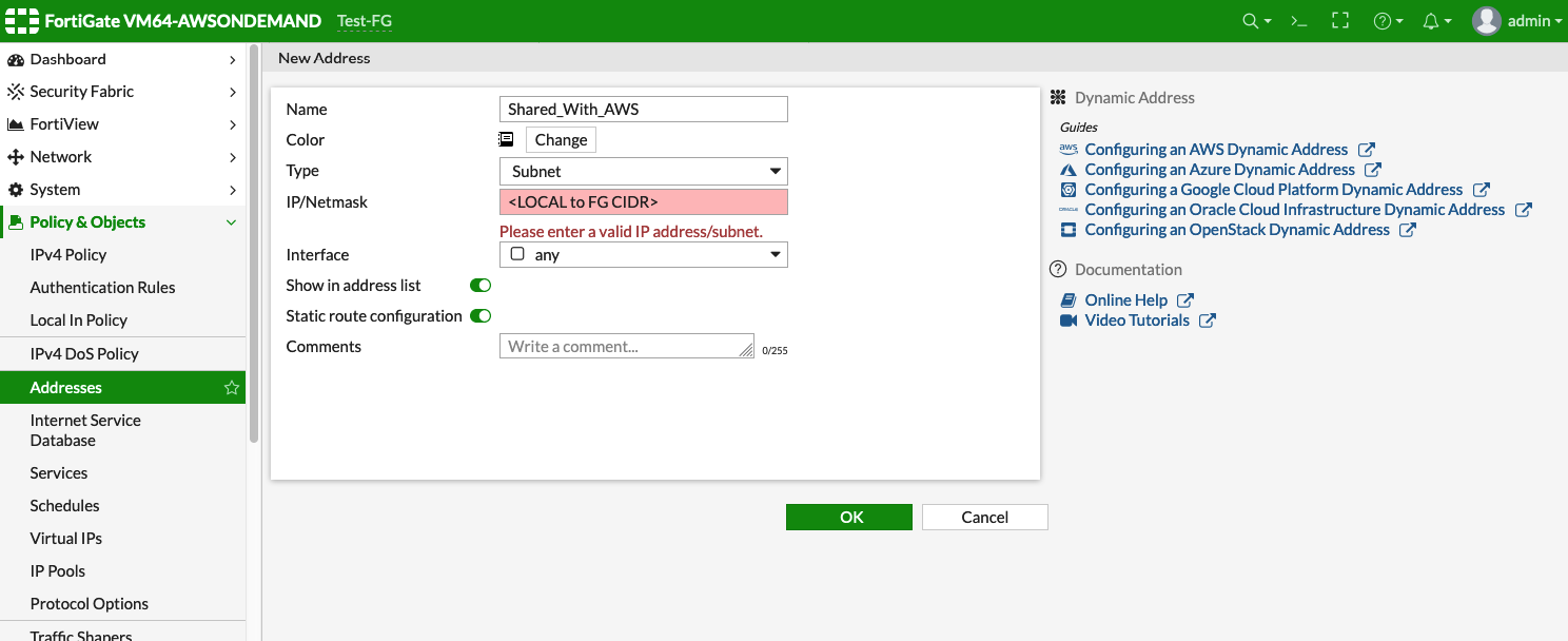 Shared with AWS Configuration