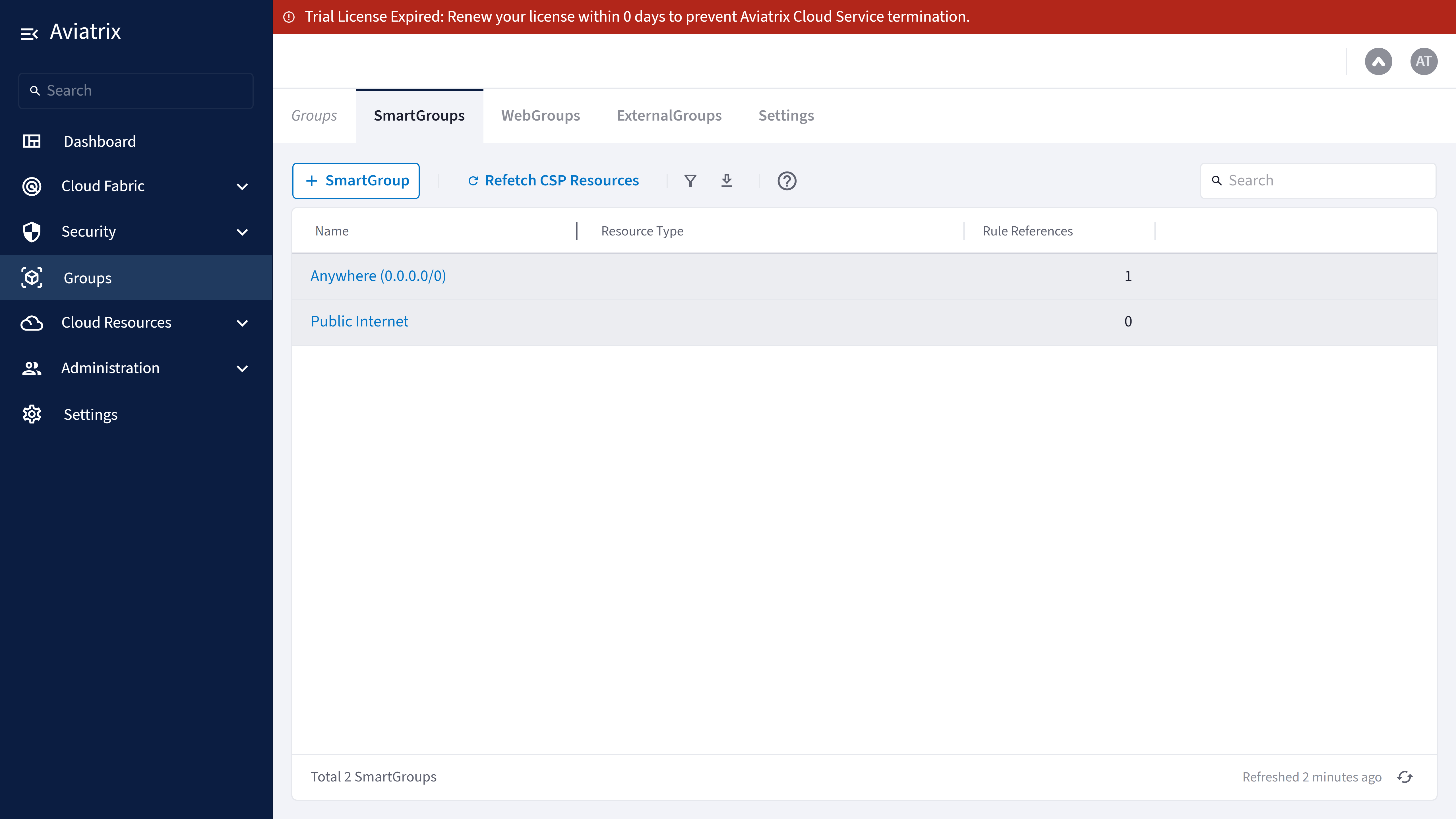 SmartGroups Creation