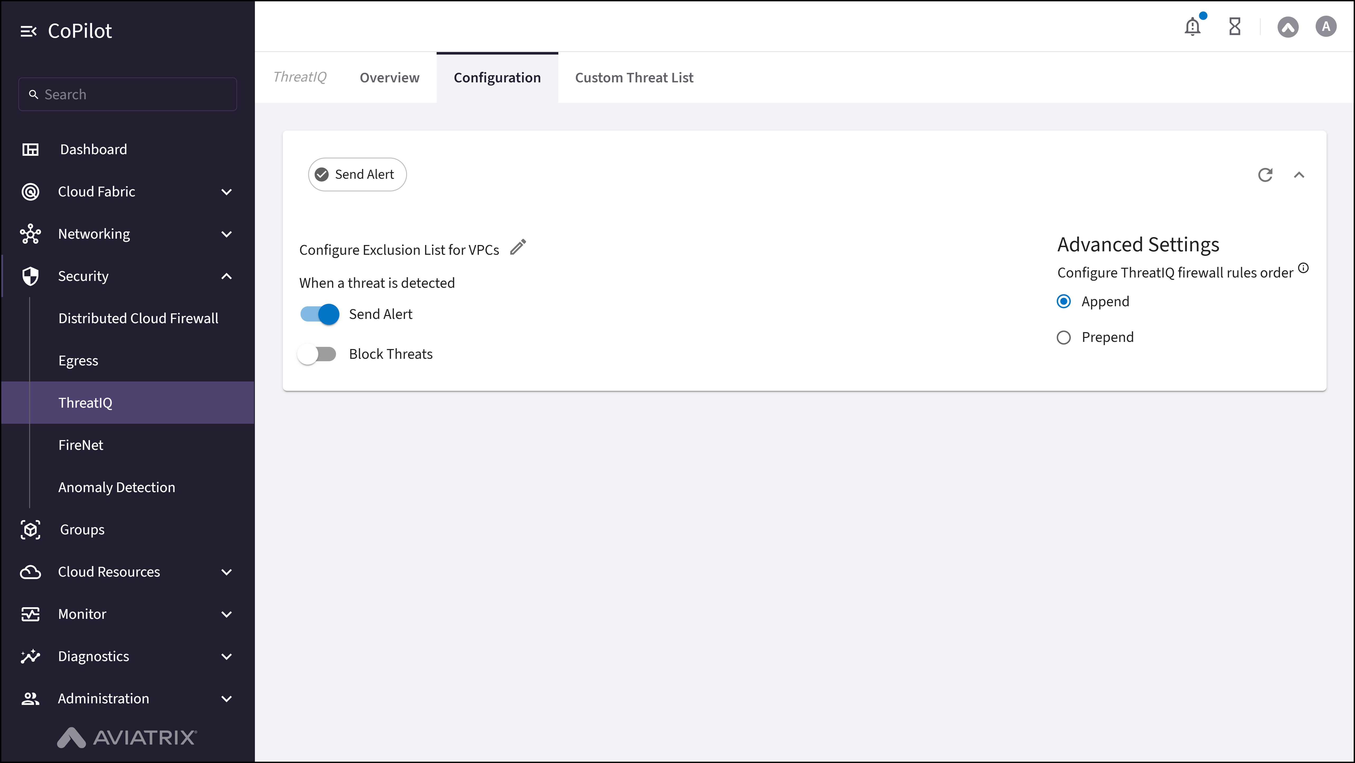 ThreatIQ: Configuration