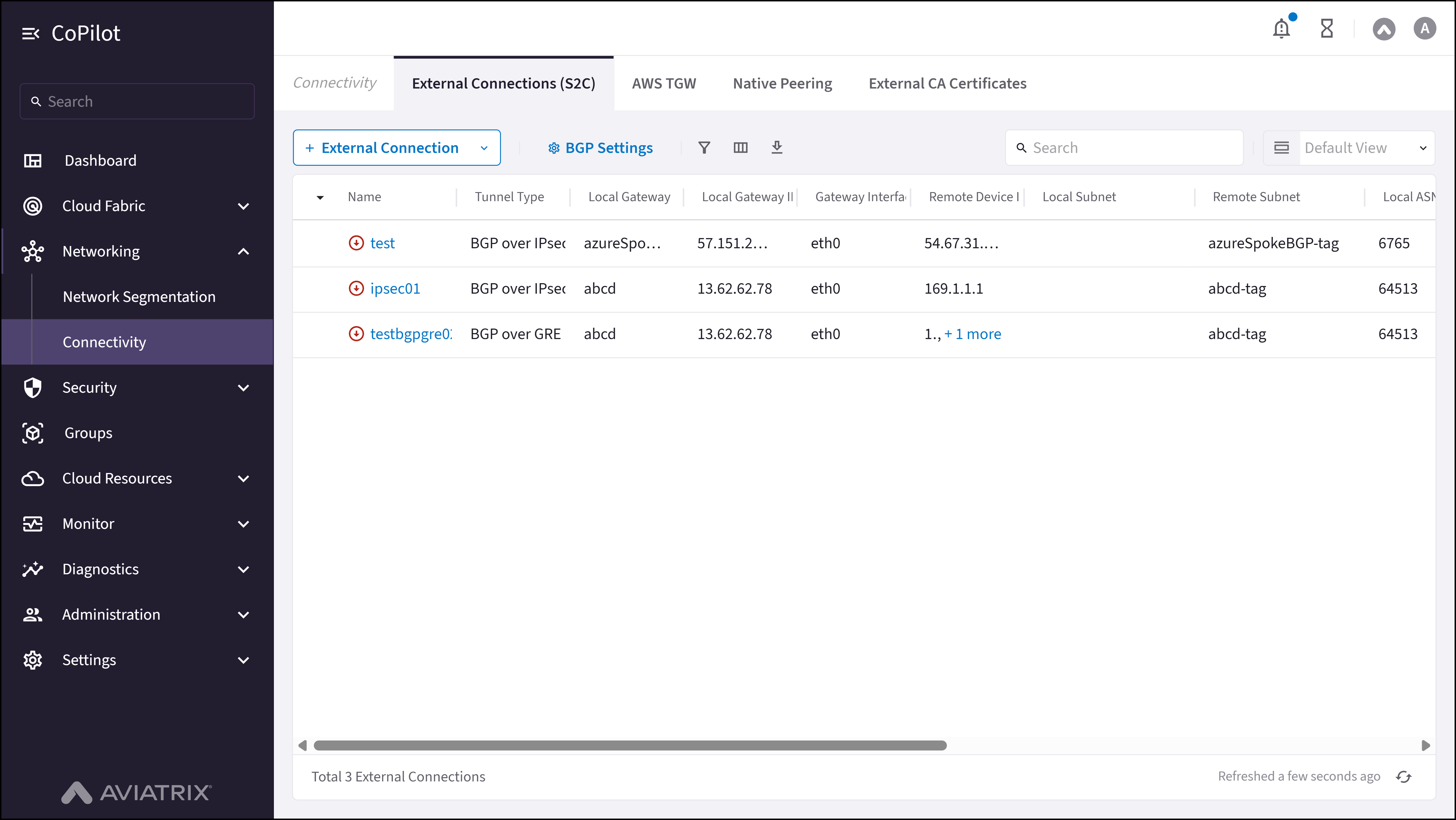 Connectivity: External Connections (S2C)