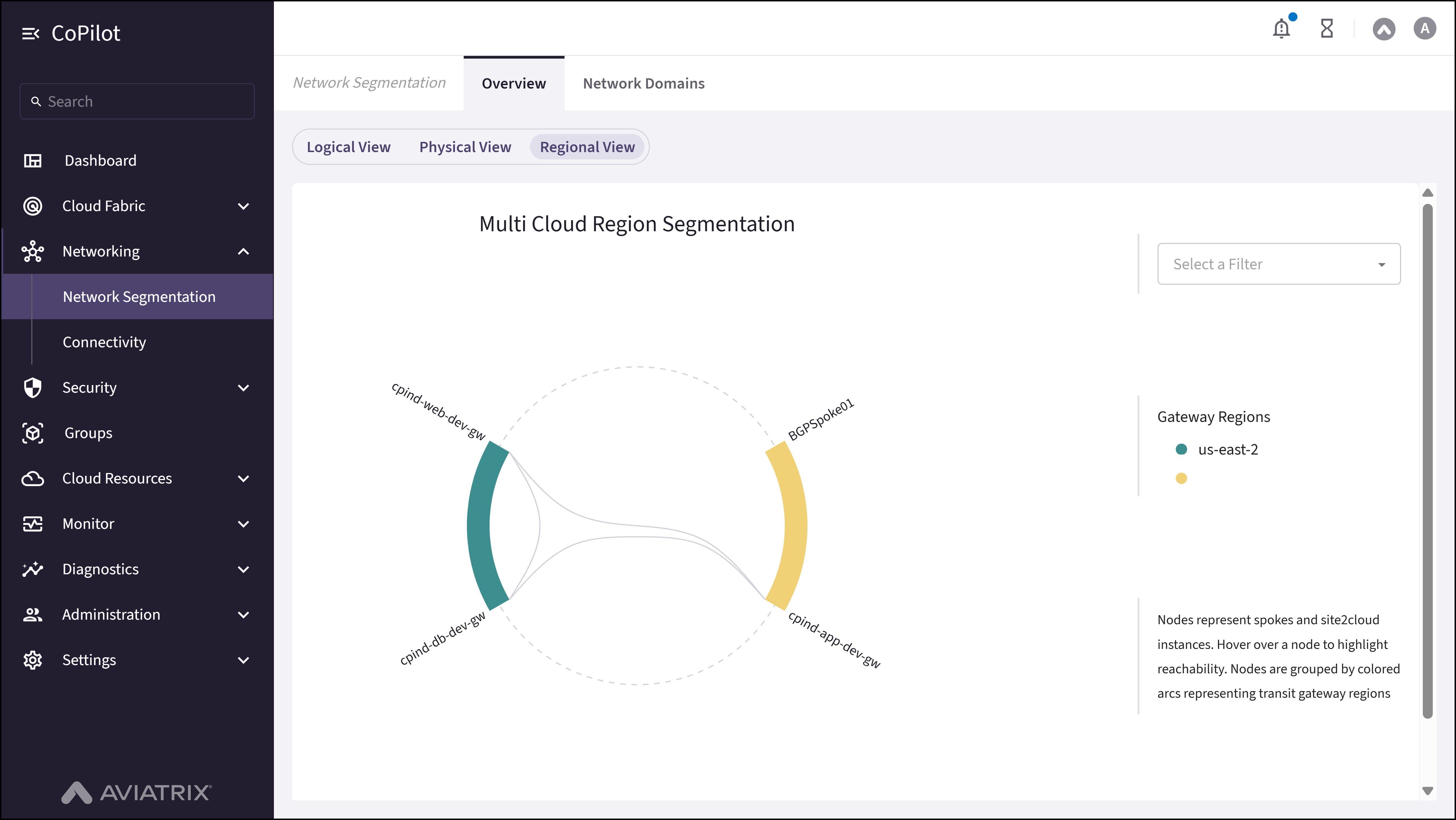 Network Segmentation: Regional View