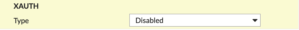XAUTH Configuration