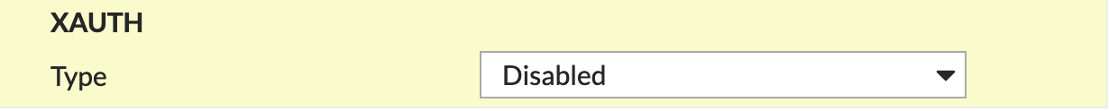 XAUTH Configuration