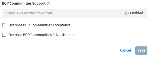 BGP Communities Gateway Setting 3