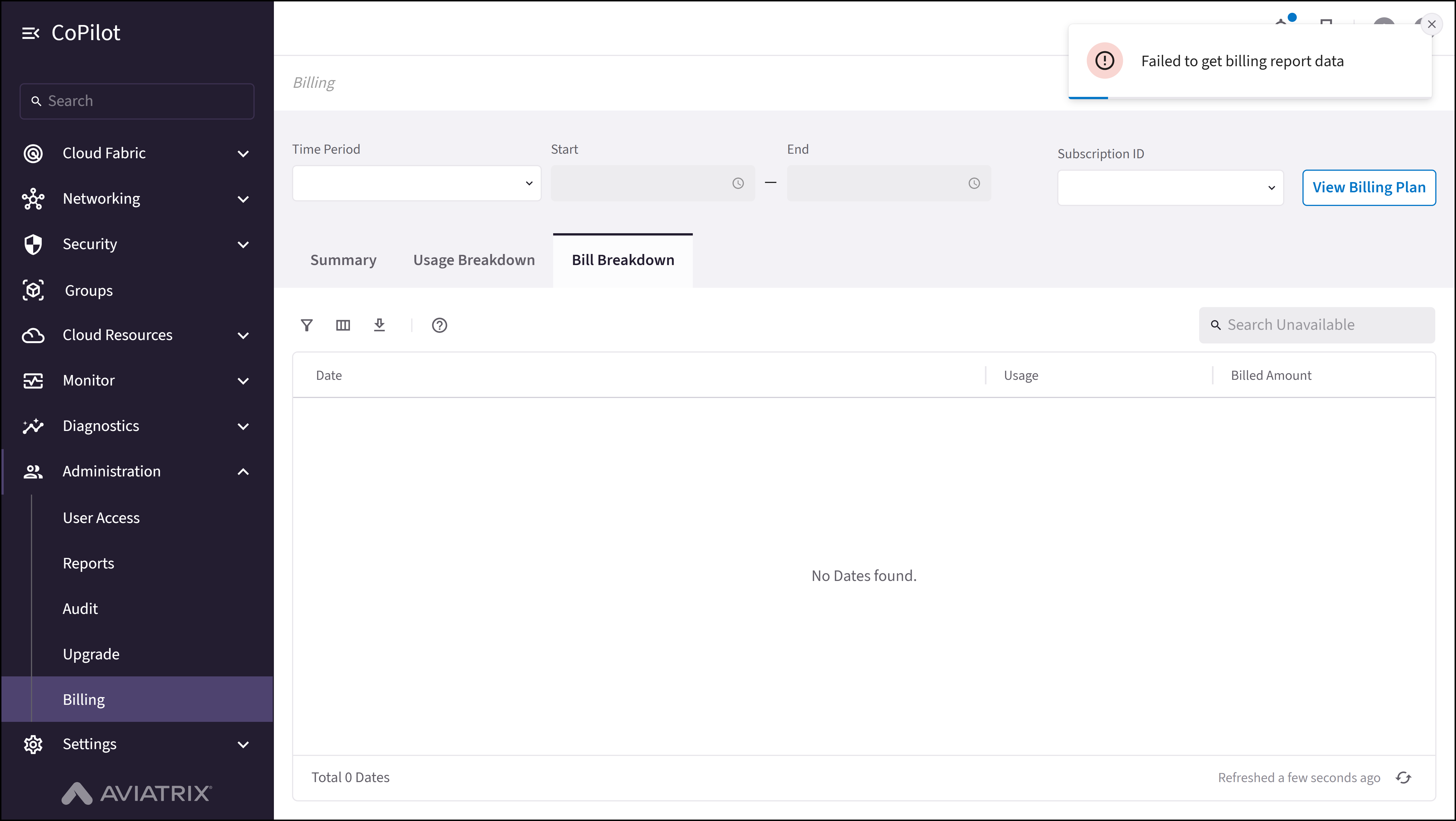 Billing: Bill Breakdown