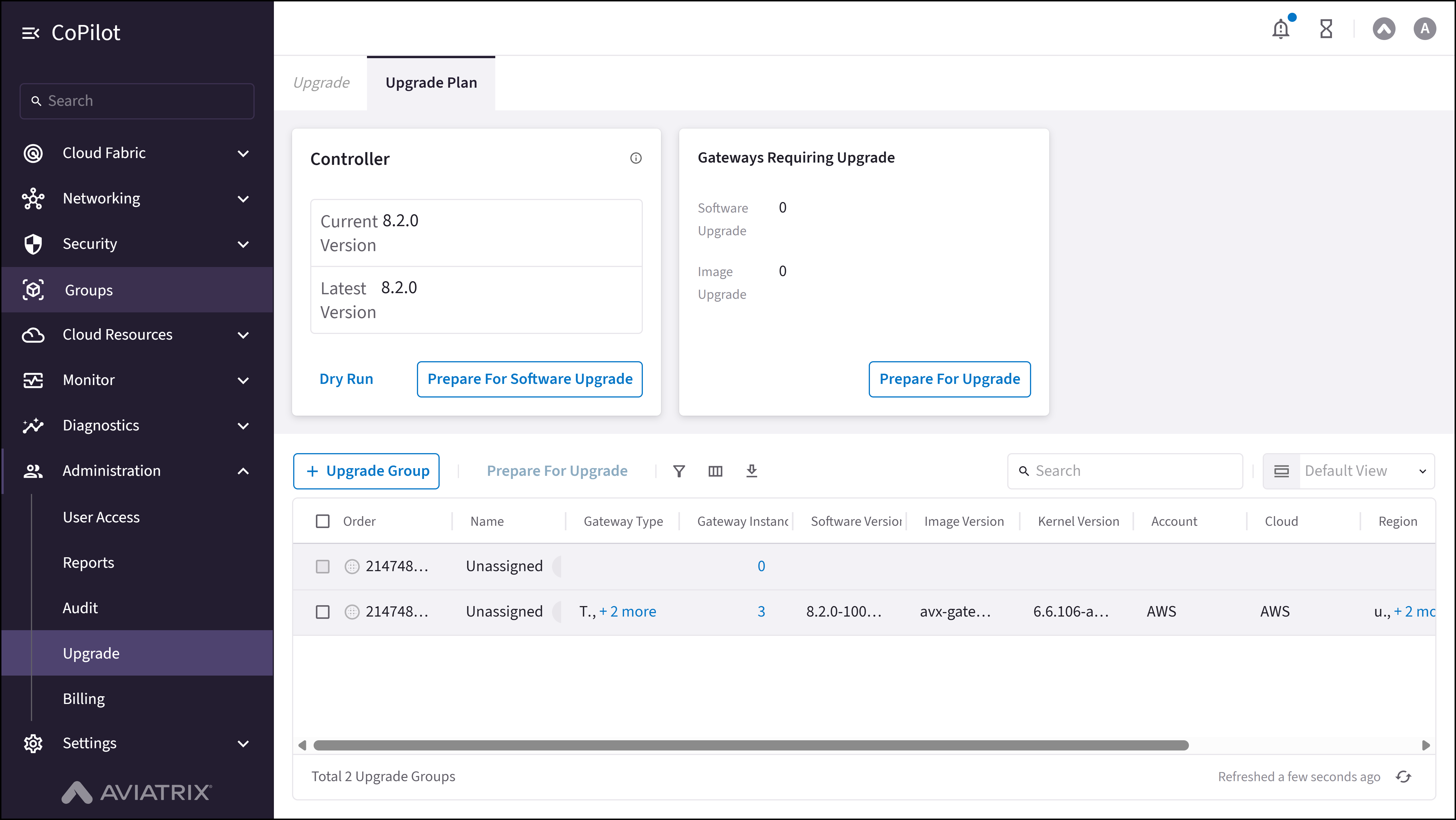 Upgrade: Upgrade Plan