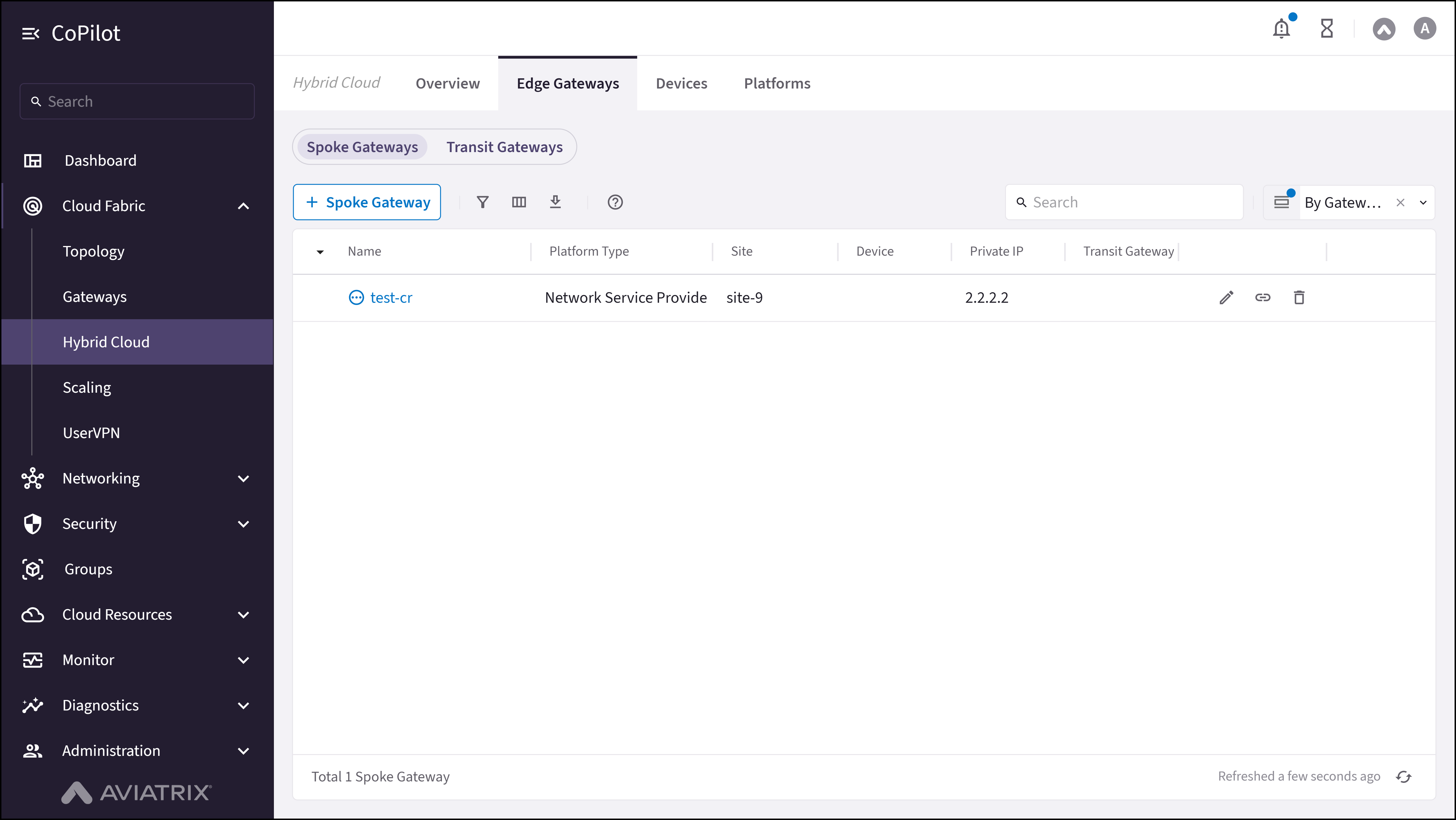 Hybrid Cloud: Edge Spoke Gateways
