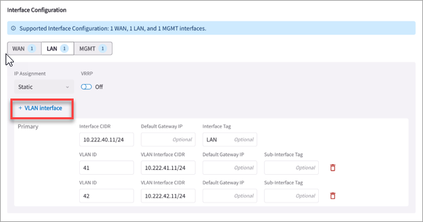 Edge Network VLAN Create