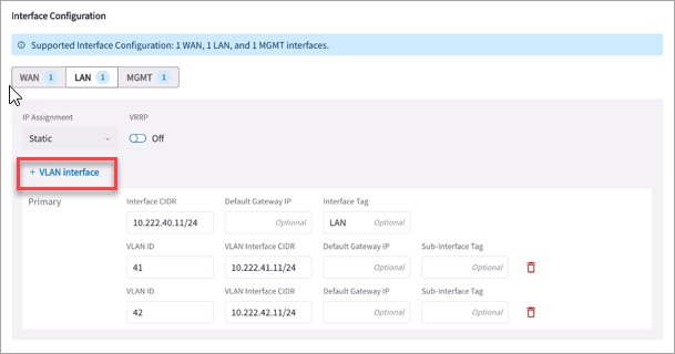 Edge Network VLAN Create