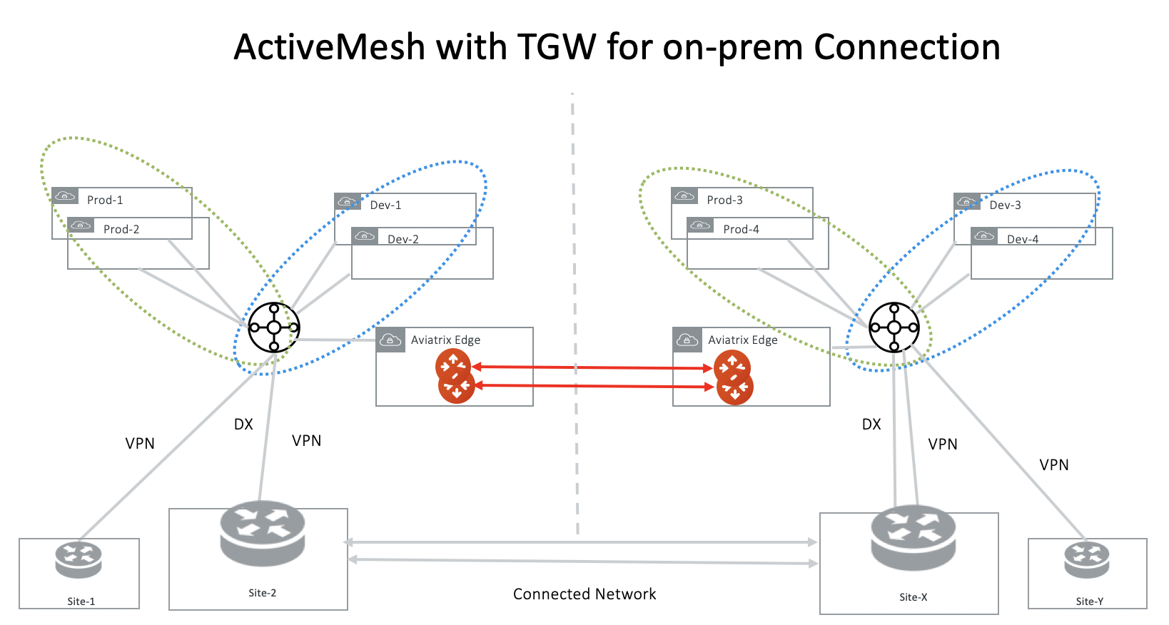 ActiveMesh TGW On-premises