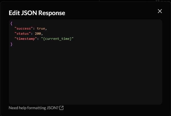 Respond advanced JSON editor