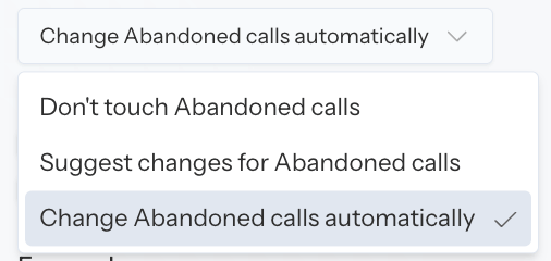 Coach automatic reclassification setting for a source call type