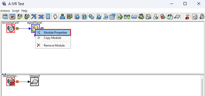 Five9 AgentTransfer module properties