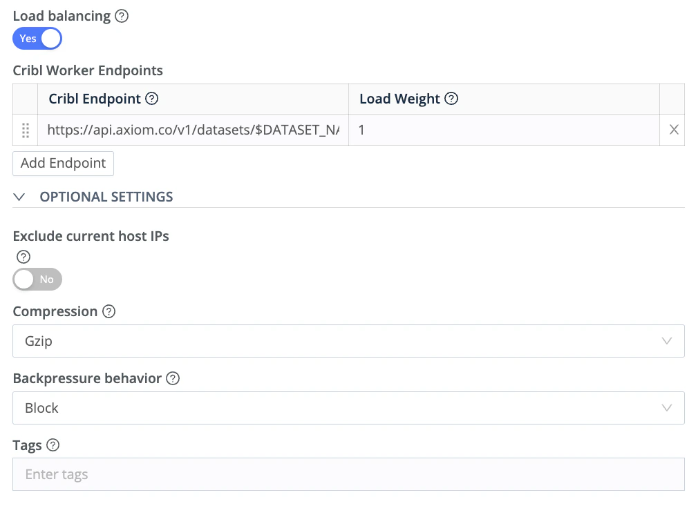 Cribl LogStream destination