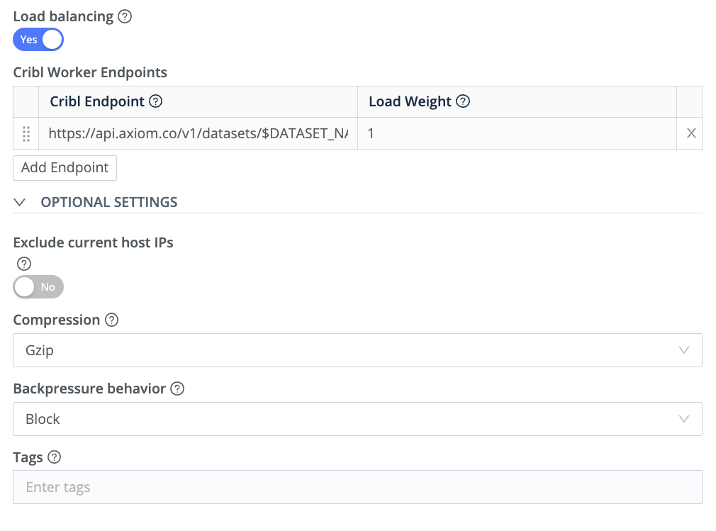 Cribl LogStream destination