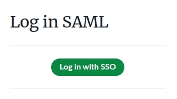 SAML 登入頁面