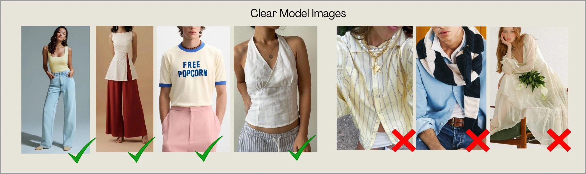 Model shot guidelines