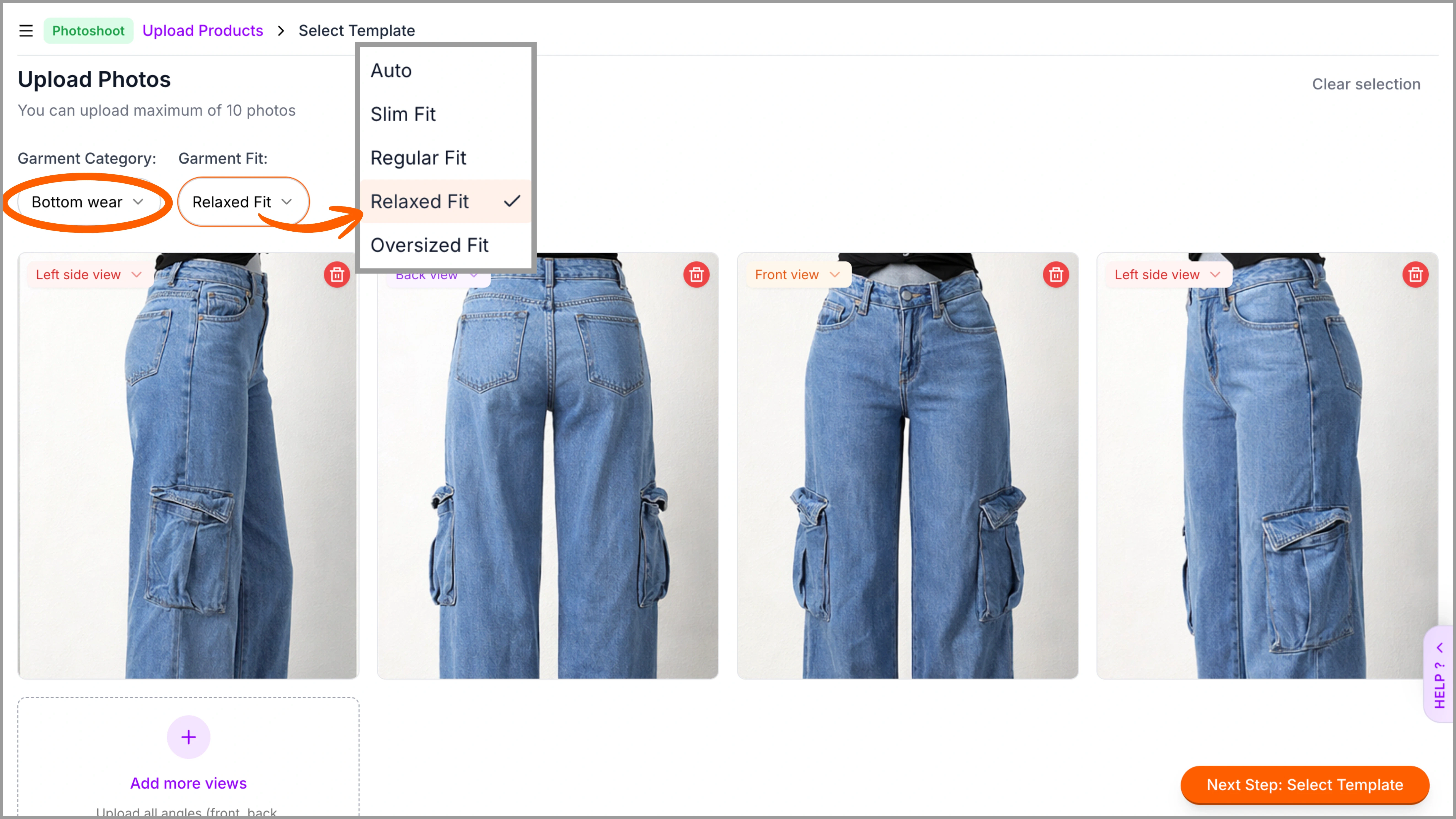Bottom wear examples