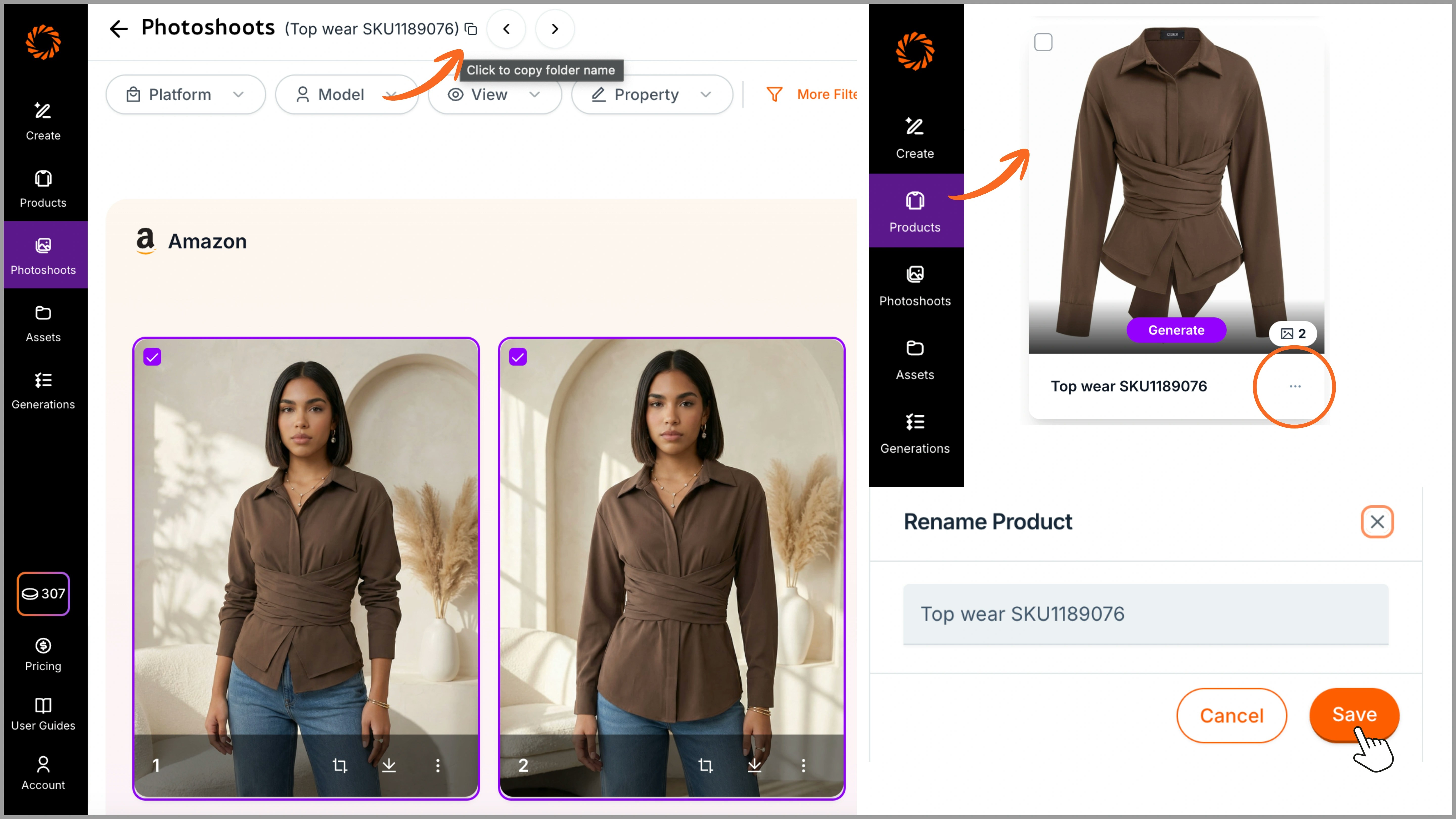 Naming and foldering