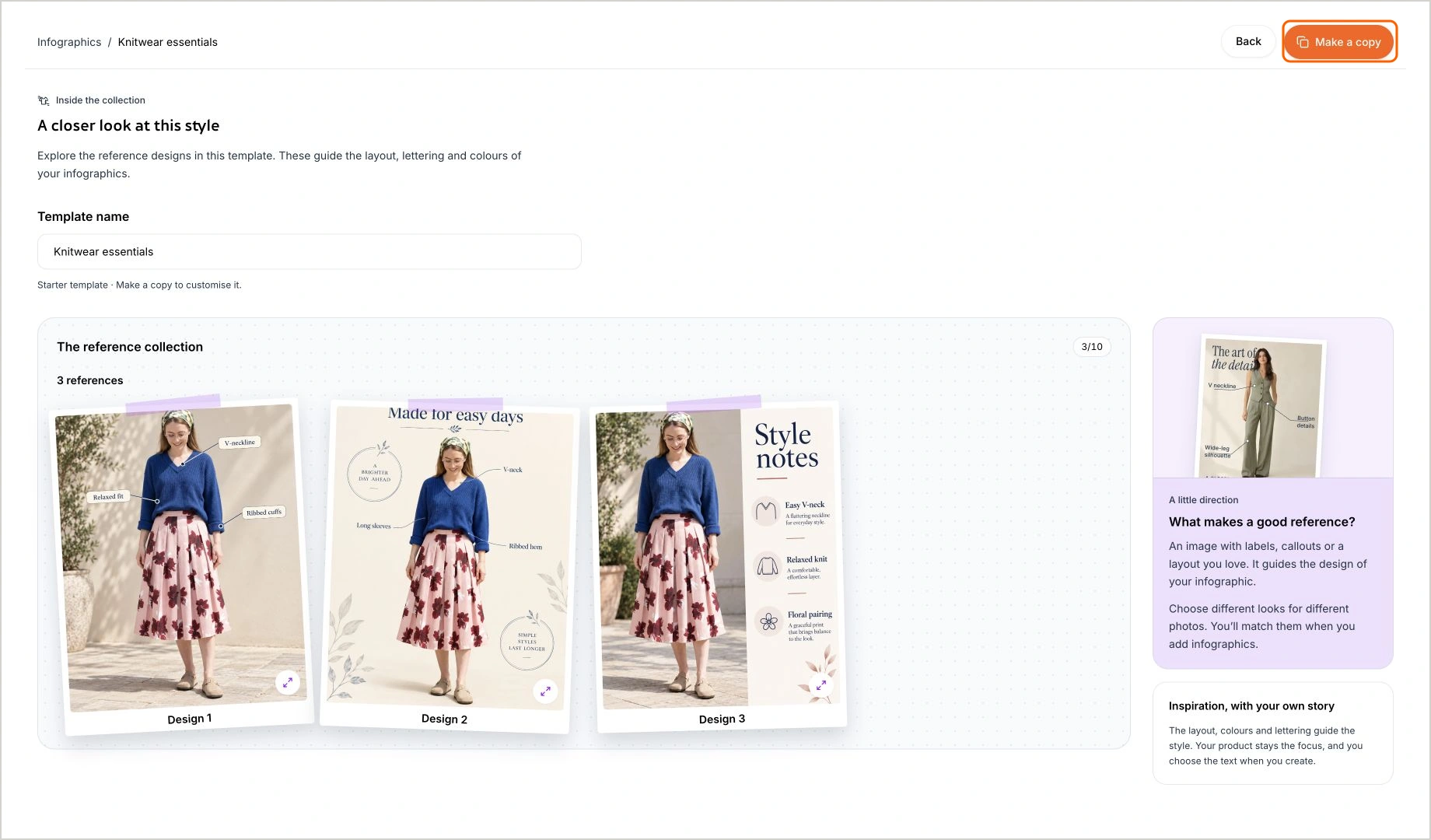 Make a copy of a starter template