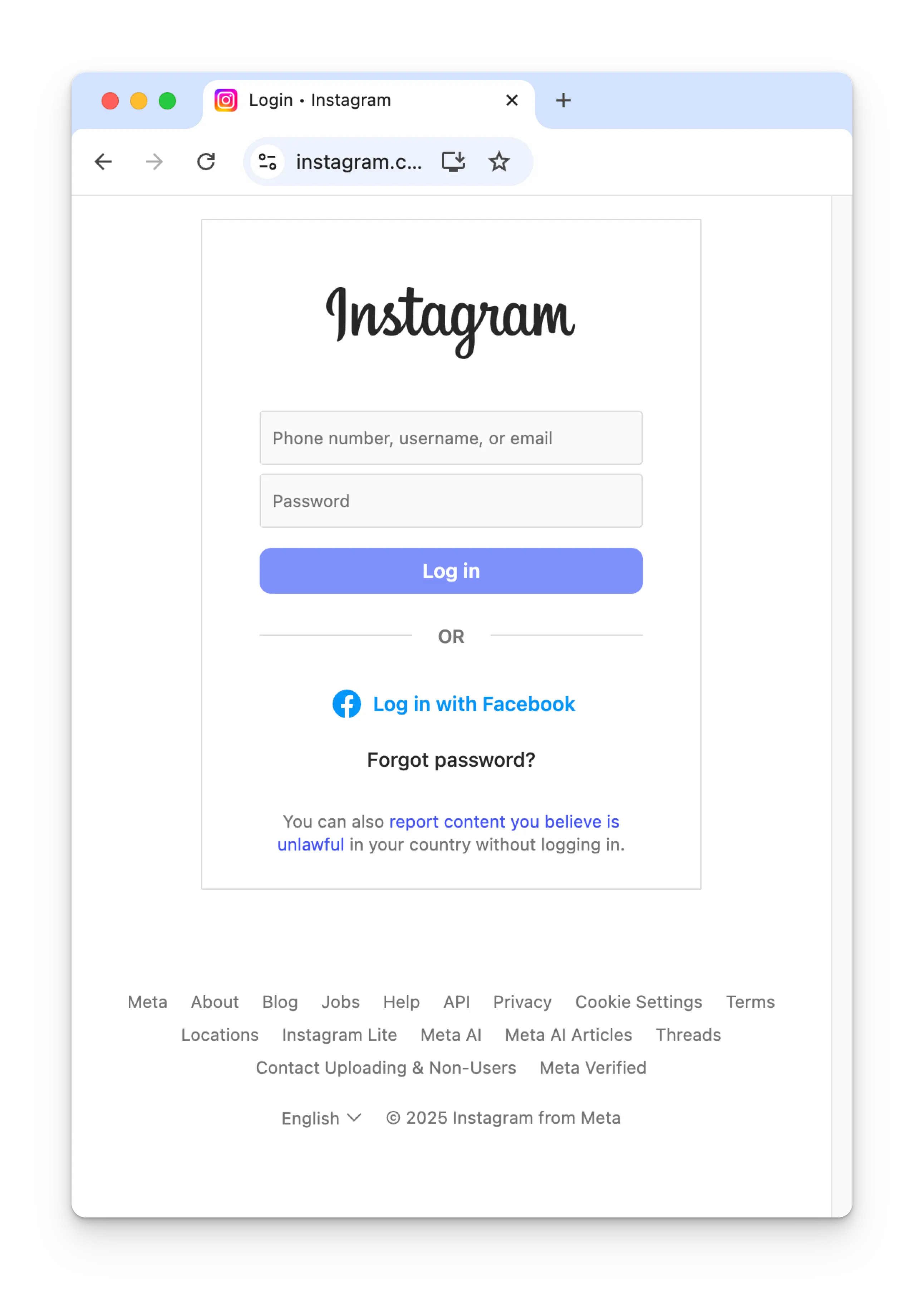 Instagram Login