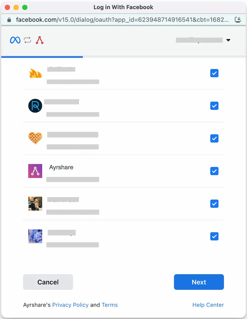 Facebook API Permissions