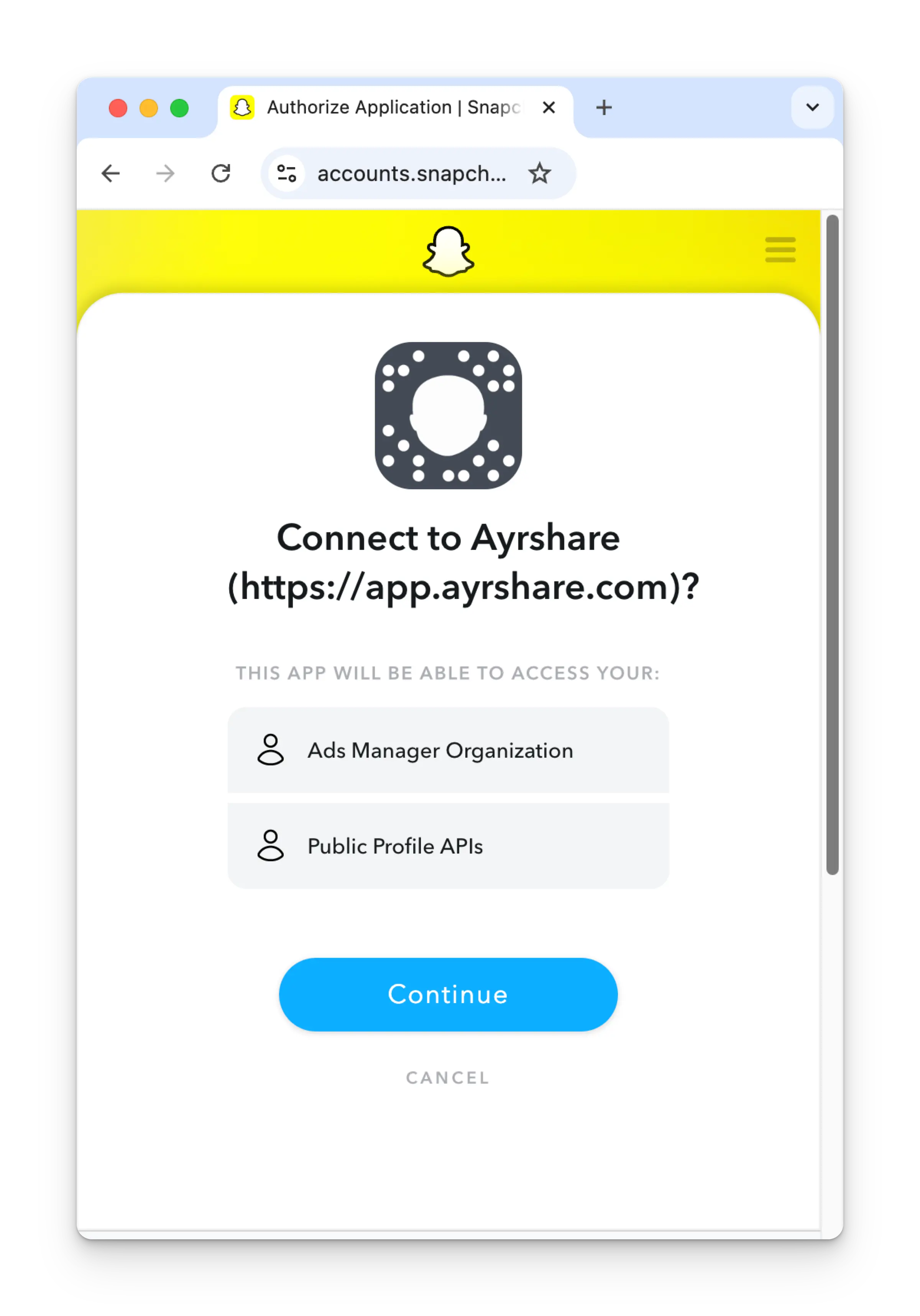 Authorize app