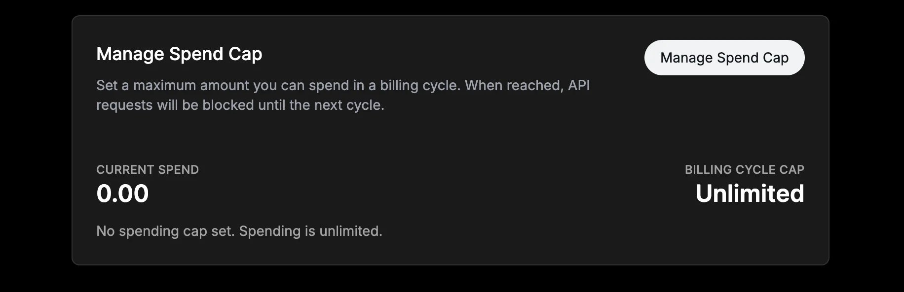 Auto-recharge and spend cap settings in X Developer Console