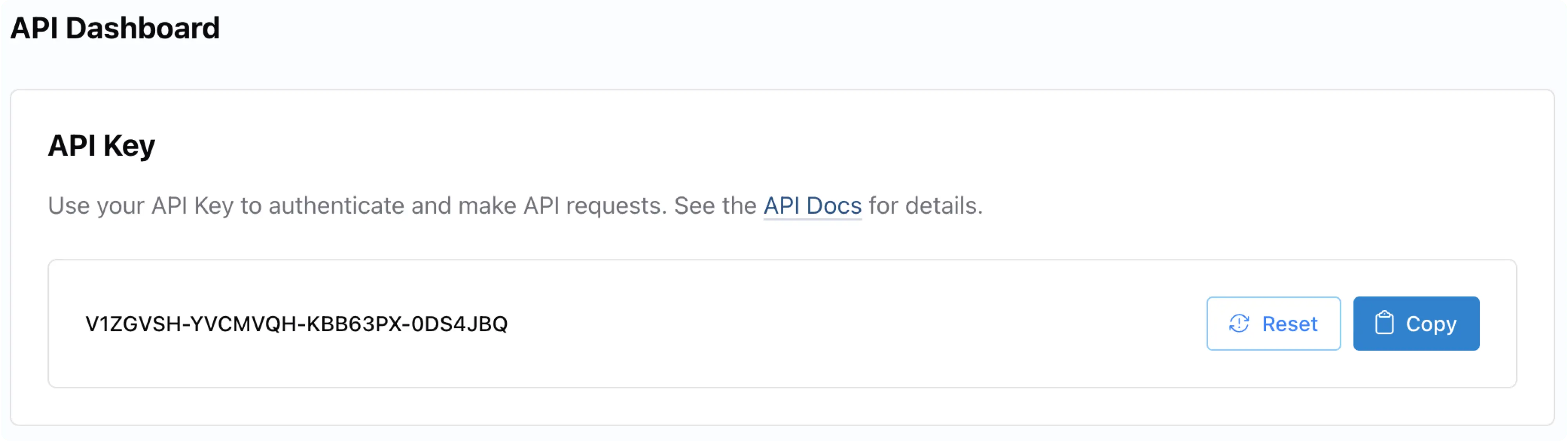API Key