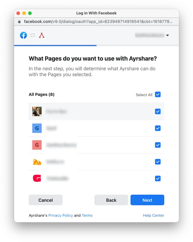 Select all Pages