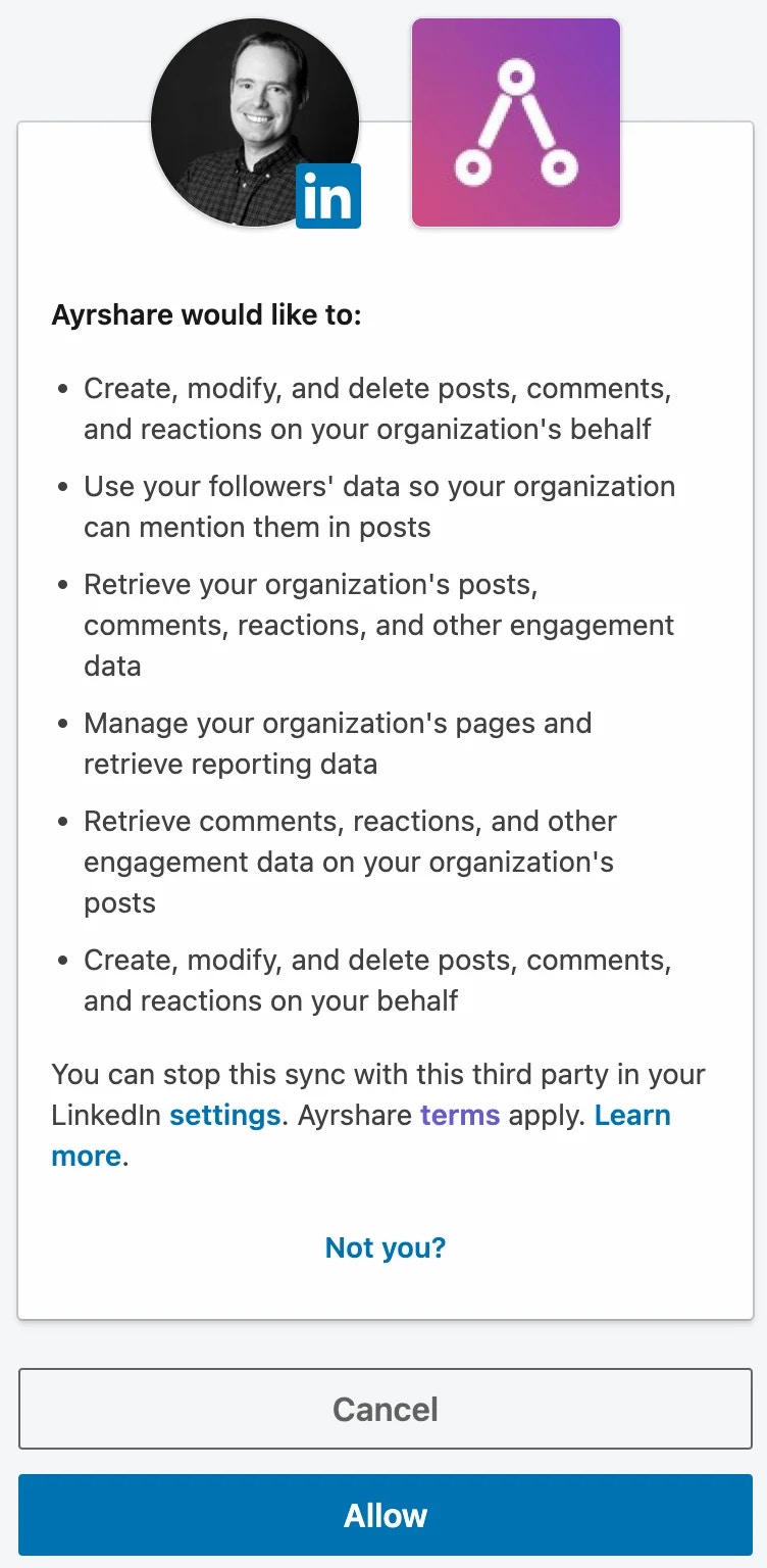 LinkedIn Authorization