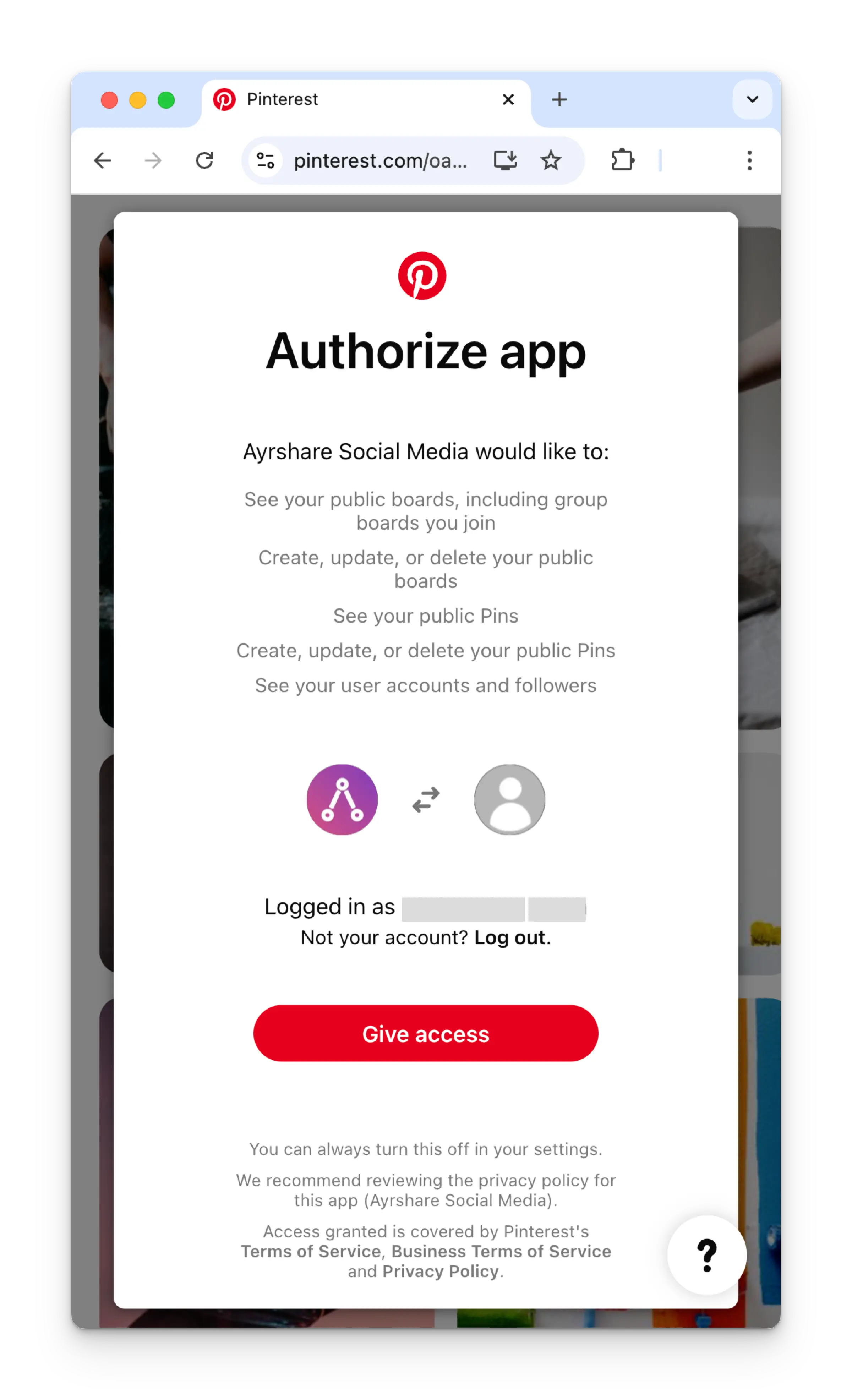 Authorize app