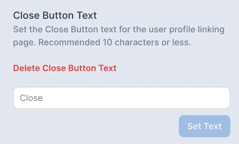 Close Button