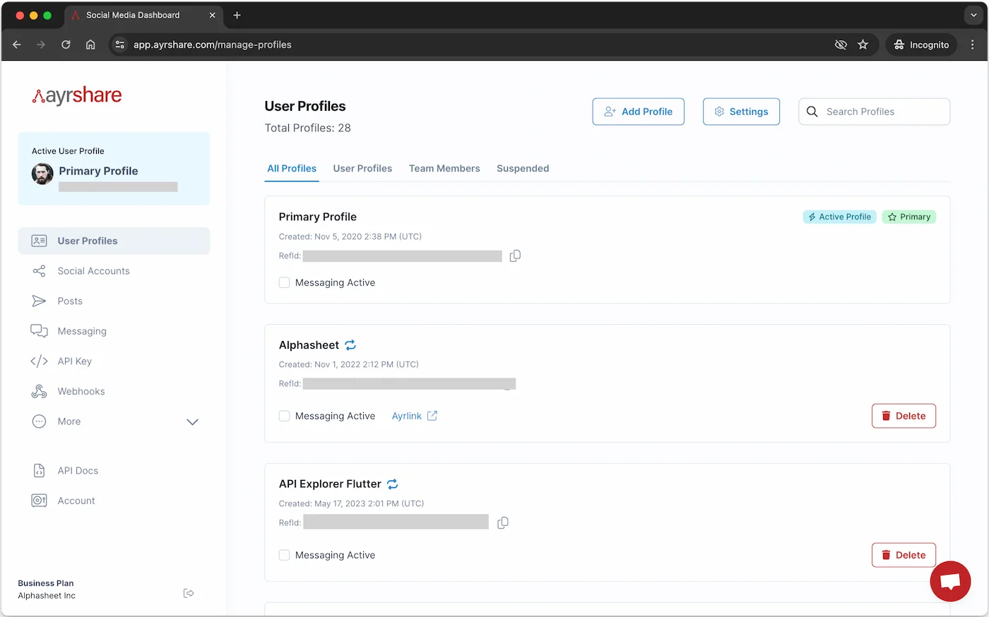 Create a User Profile