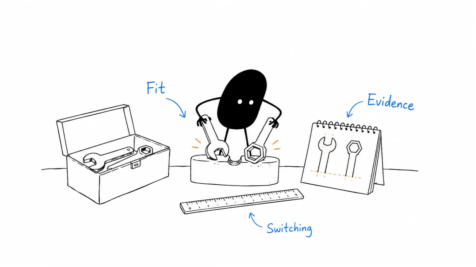 Where each option fits; Evidence for the differences; What switching involves