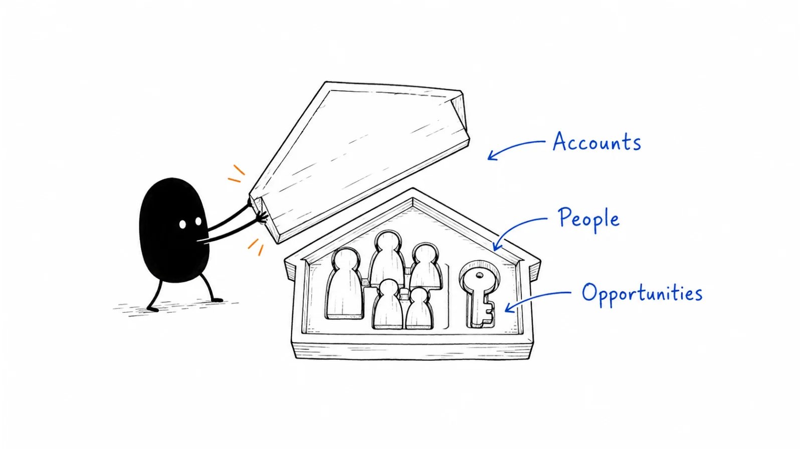 Accounts; People; Opportunities