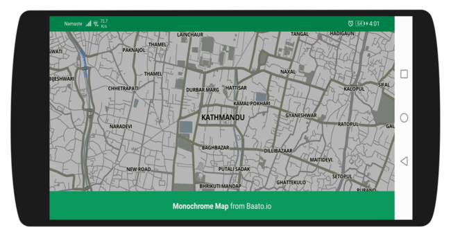 The monochrome map style