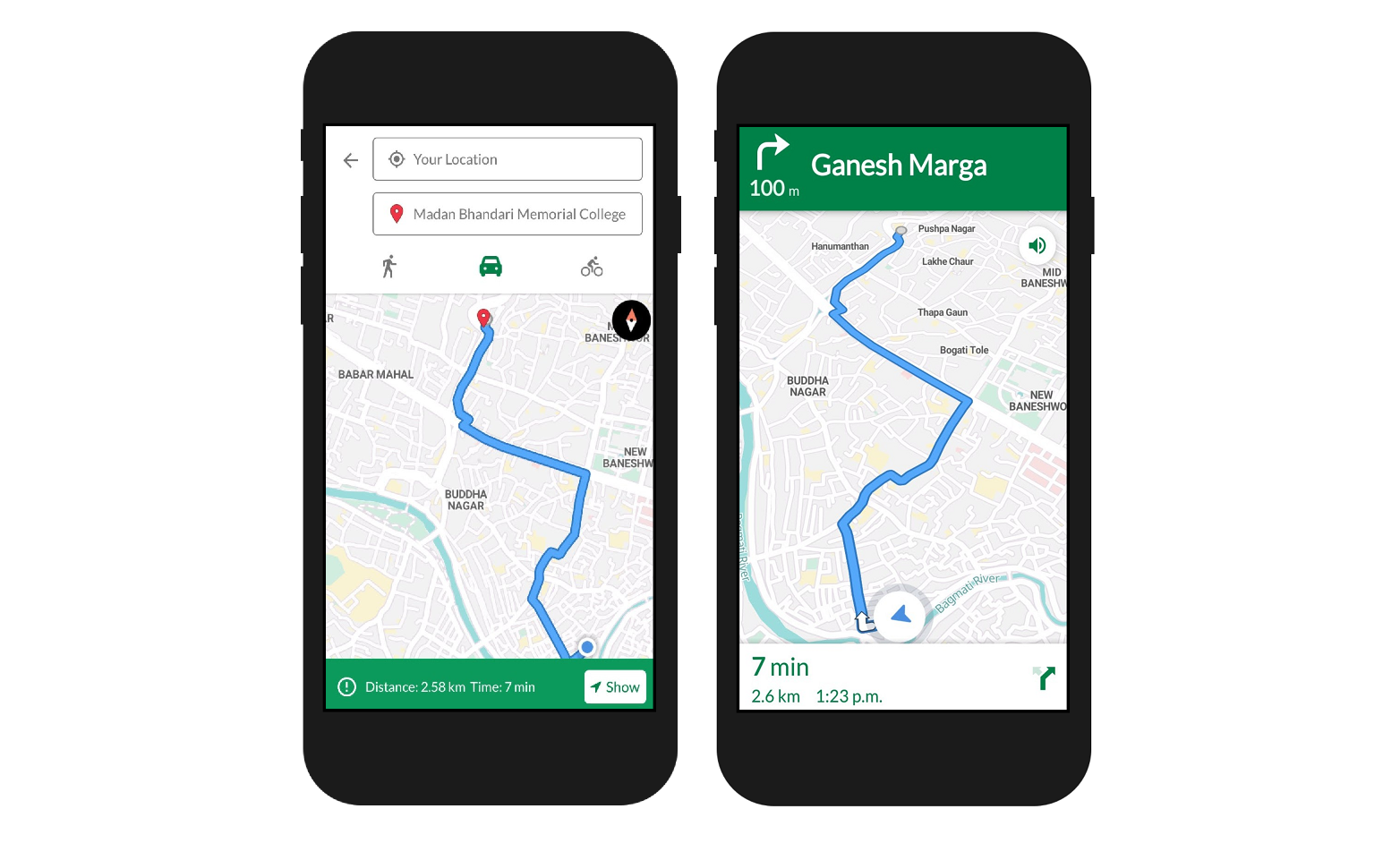 Turn-by-turn navigation on Android