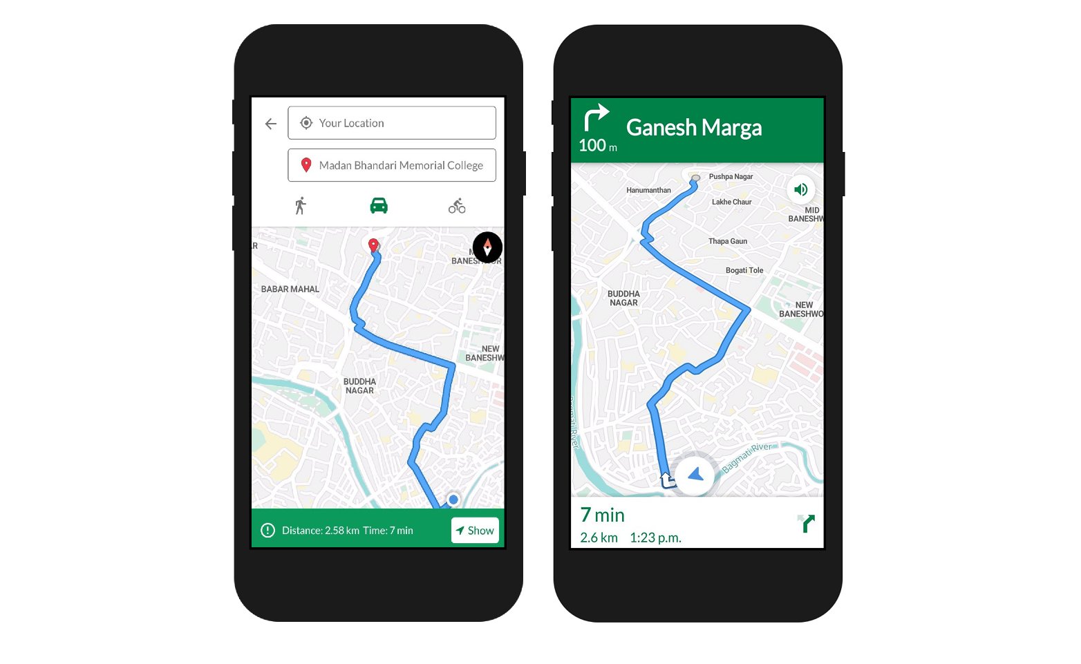Turn-by-turn navigation on Android