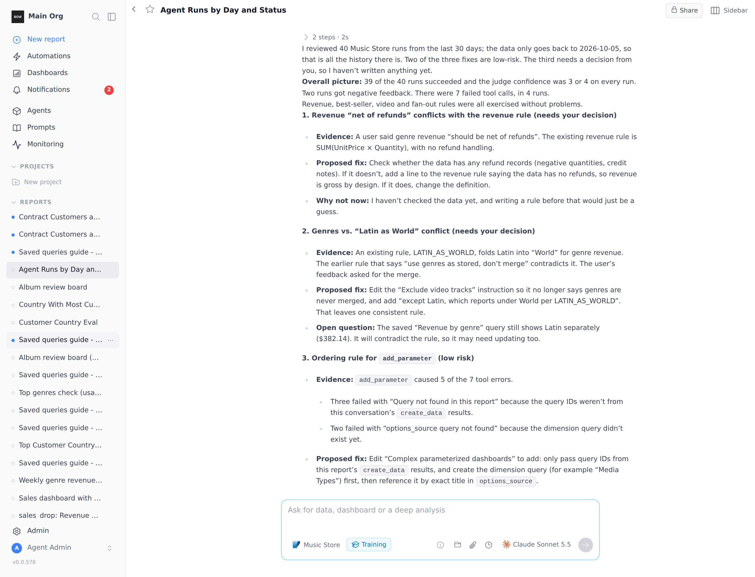 A usage review with three proposed fixes