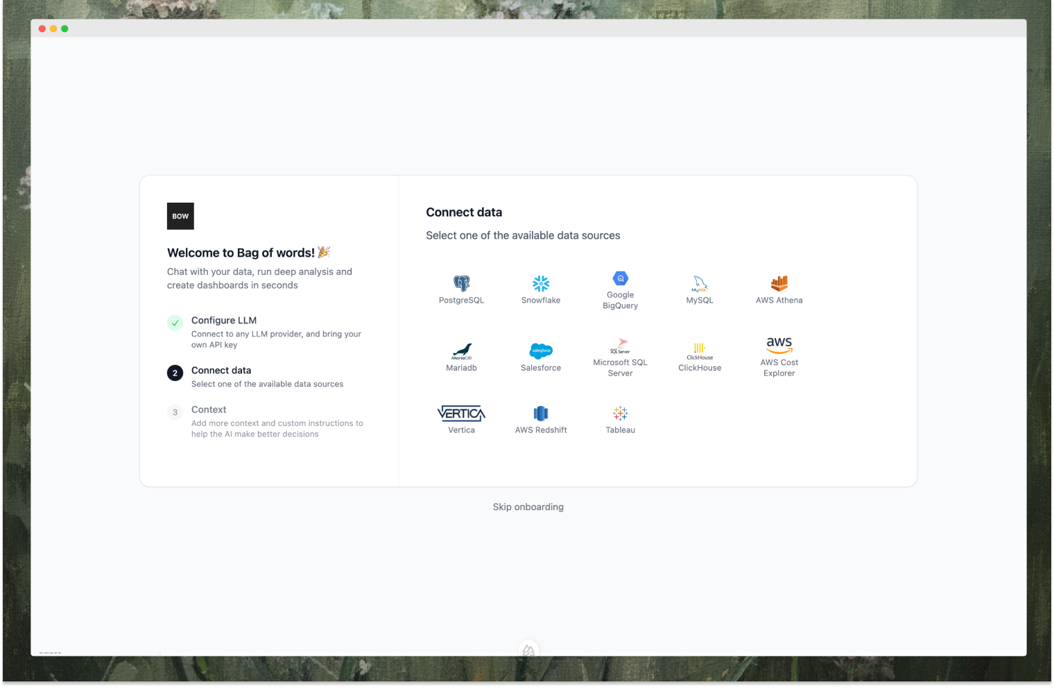 Connect data source