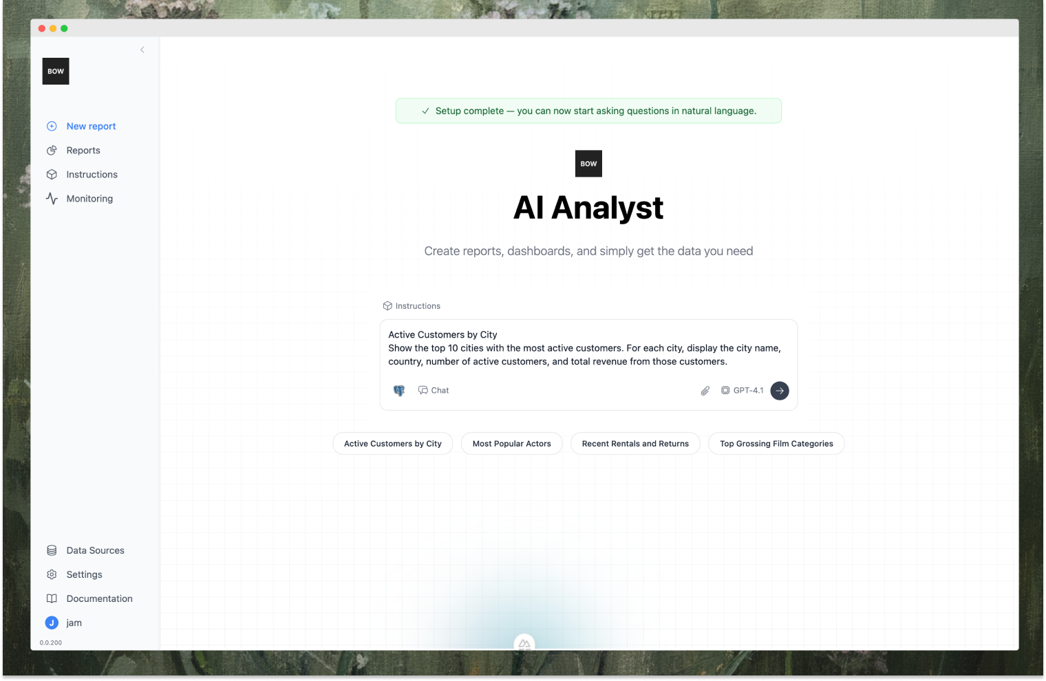 AI Analyst ready
